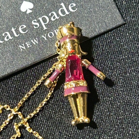 Kate Spade Nutcracker Crystal Pendant. NWT - Picture 2 of 4